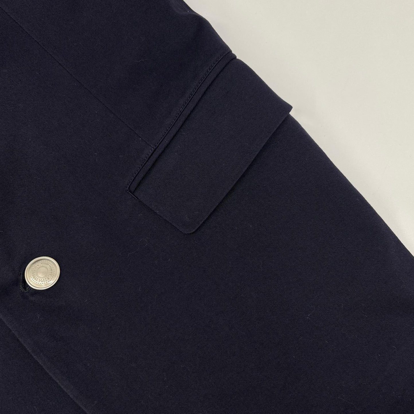 Yohji Yamamoto POUR HOMME Silver Button Blazer Navy Size 3