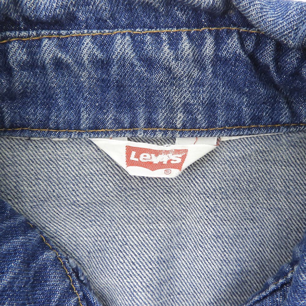 LEVI'S 80s Orange Tab Denim Jacket Blue