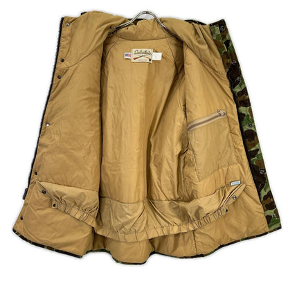cabelas USA Camo GORE-TEX Fishing Jacket Khaki Brown