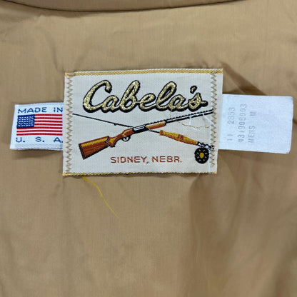 cabelas USA Camo GORE-TEX Fishing Jacket Khaki Brown