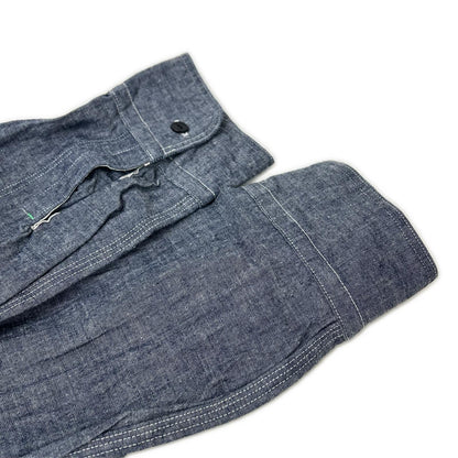 NIGEL CABOURN Cotton Long Sleeve Shirt Navy Size 52