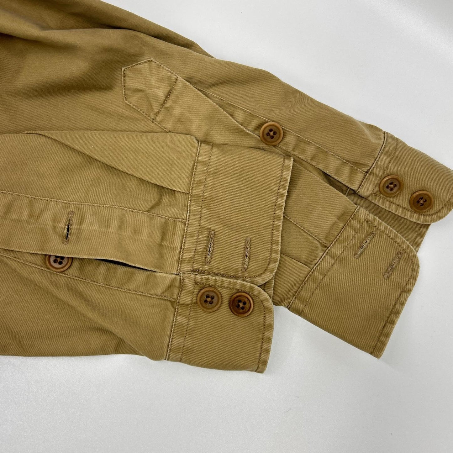 RRL Vintage Cotton Safari Shirt Beige Size XL