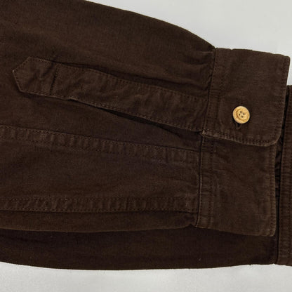 VISVIM Long Rider Dyed Cotton Hemp Long Sleeve Shirt Brown Size 5
