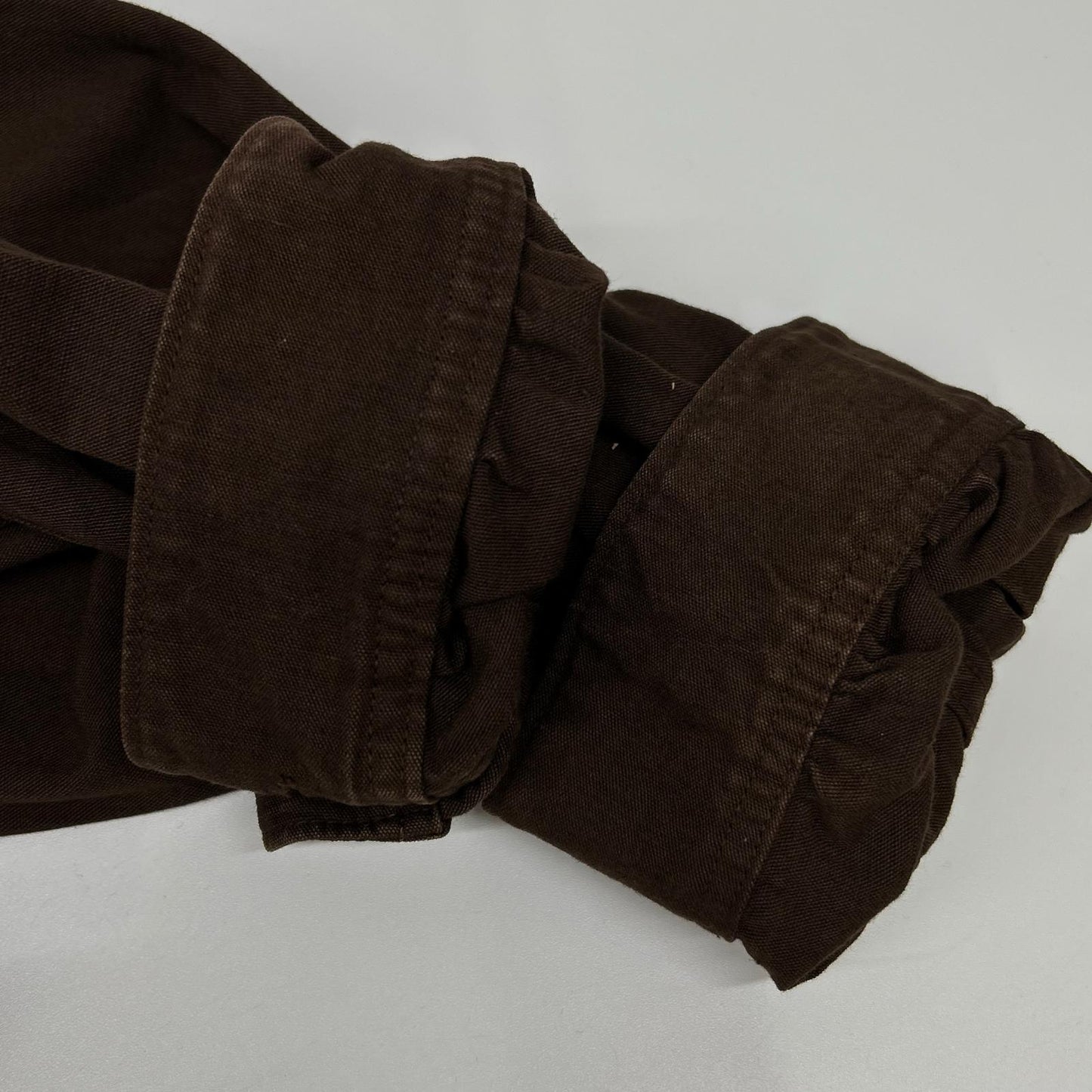 VISVIM Long Rider Dyed Cotton Hemp Long Sleeve Shirt Brown Size 5