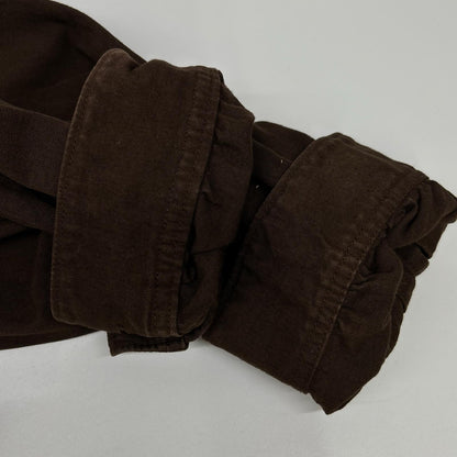 VISVIM Long Rider Dyed Cotton Hemp Long Sleeve Shirt Brown Size 5