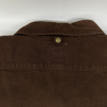VISVIM Long Rider Dyed Cotton Hemp Long Sleeve Shirt Brown Size 5