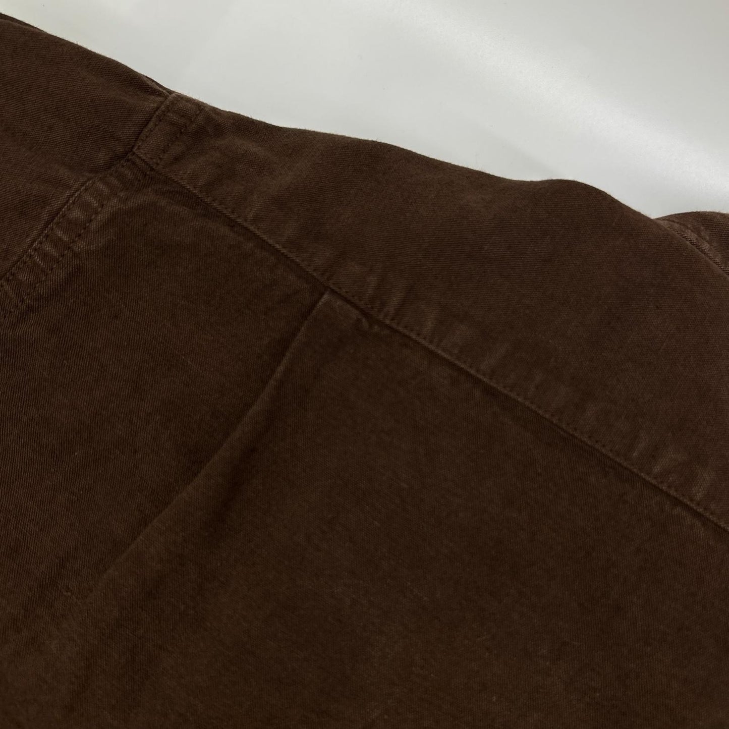 VISVIM Long Rider Dyed Cotton Hemp Long Sleeve Shirt Brown Size 5