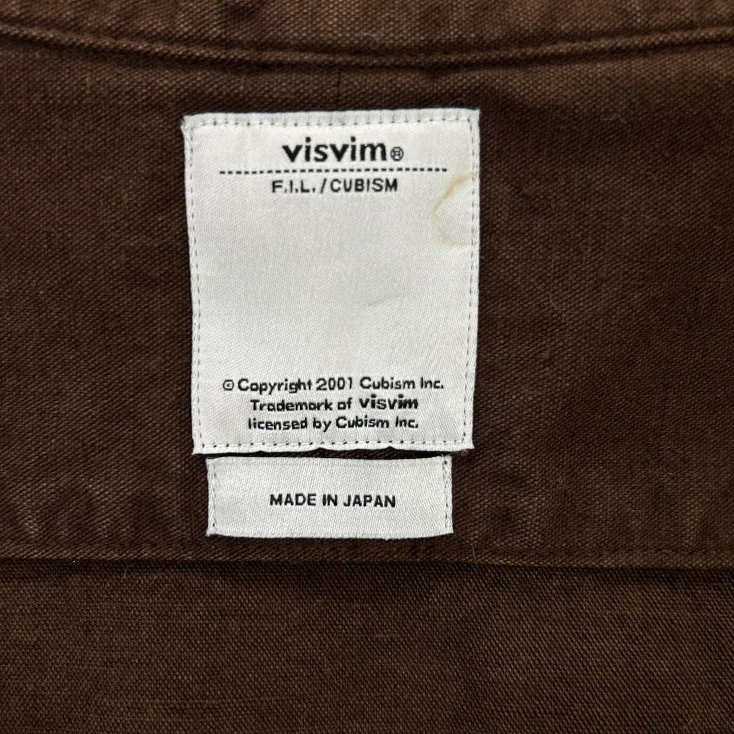 VISVIM Long Rider Dyed Cotton Hemp Long Sleeve Shirt Brown Size 5