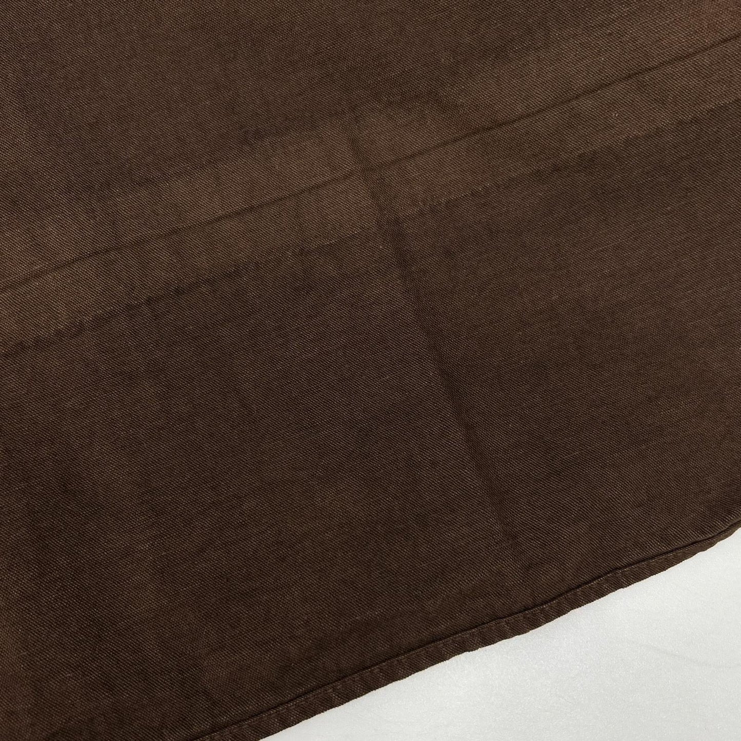 VISVIM Long Rider Dyed Cotton Hemp Long Sleeve Shirt Brown Size 5