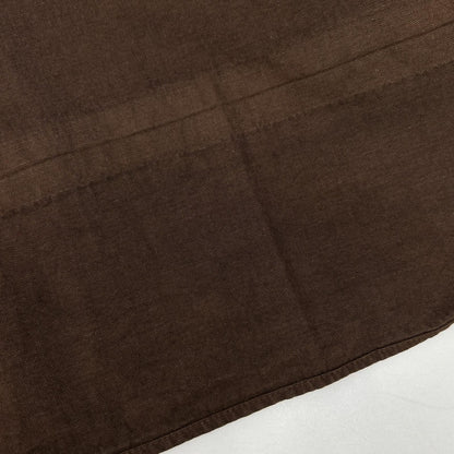VISVIM Long Rider Dyed Cotton Hemp Long Sleeve Shirt Brown Size 5