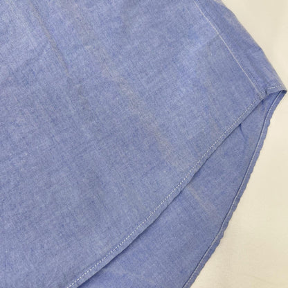 VISVIM Cotton Linen Regular Collar Shirt Blue Size 4