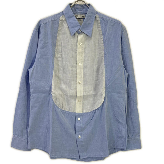 VISVIM Cotton Linen Regular Collar Shirt Blue Size 4
