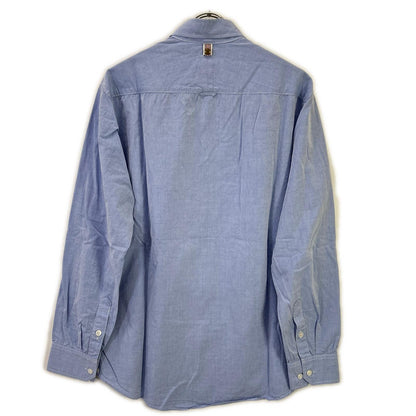 VISVIM Cotton Linen Regular Collar Shirt Blue Size 4