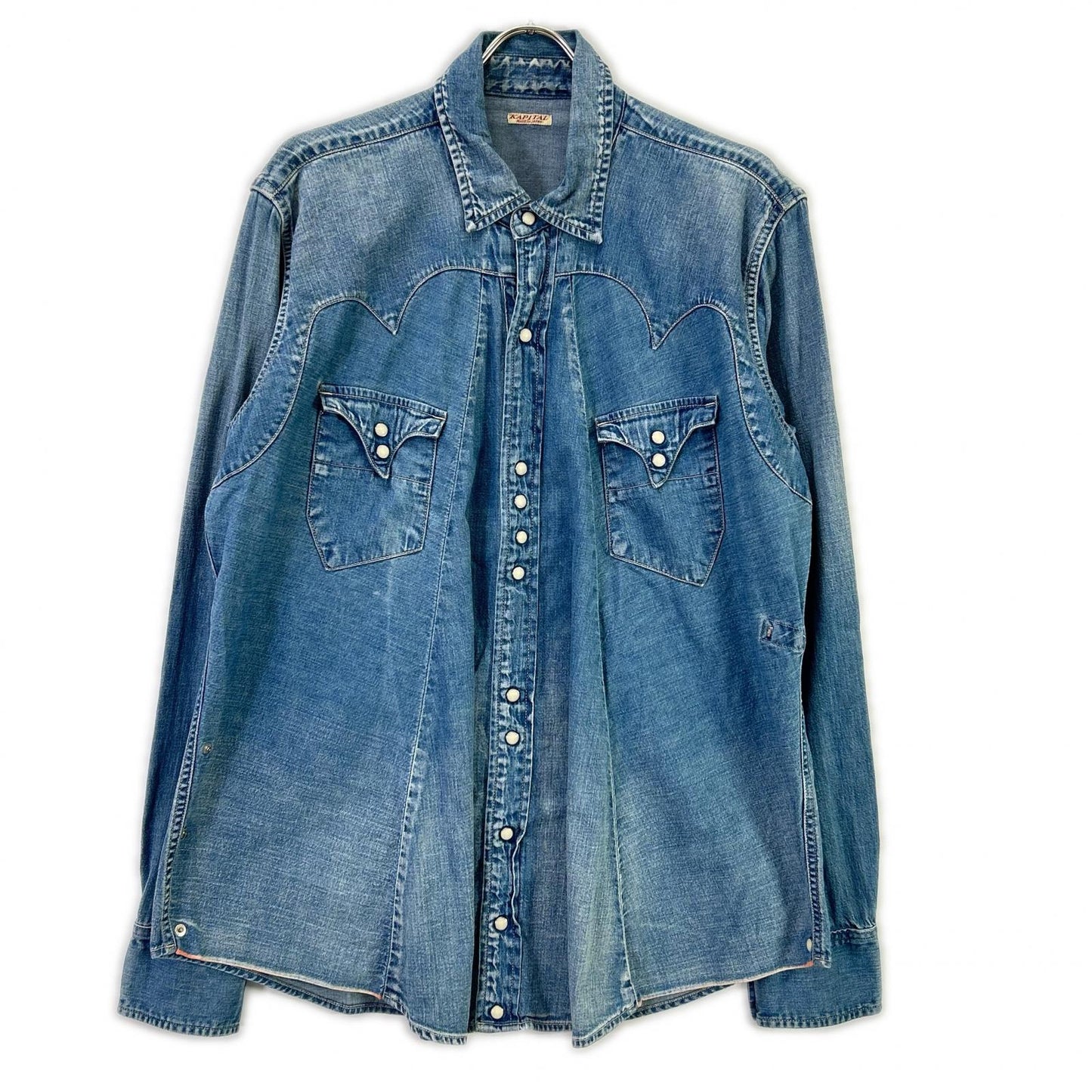 KAPITAL Western Denim Shirt Indigo Size XL