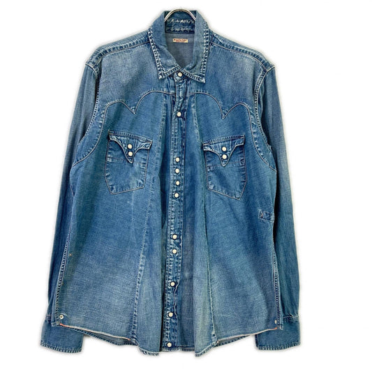 KAPITAL Western Denim Shirt Indigo Size XL