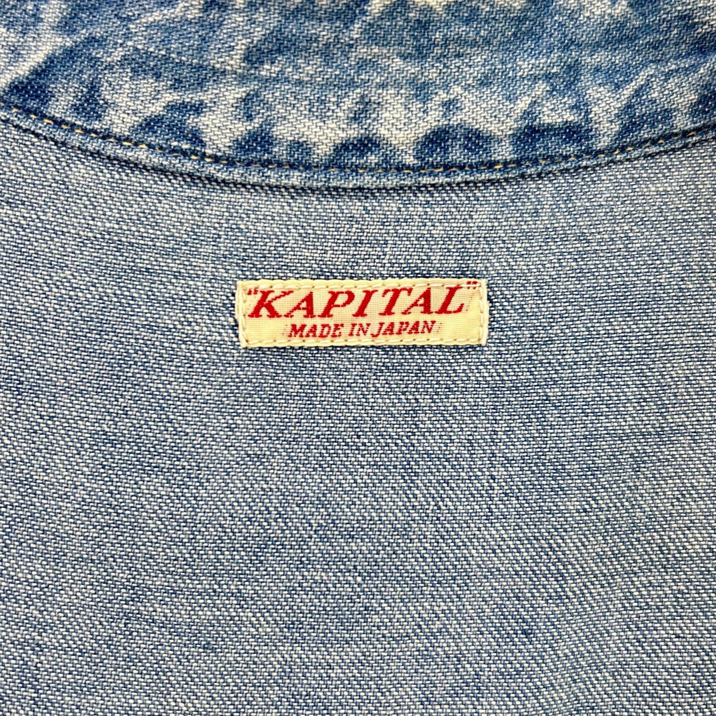 KAPITAL Western Denim Shirt Indigo Size XL
