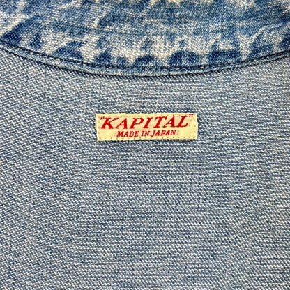KAPITAL Western Denim Shirt Indigo Size XL
