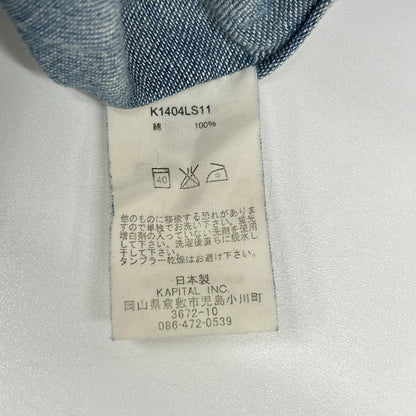 KAPITAL Western Denim Shirt Indigo Size XL