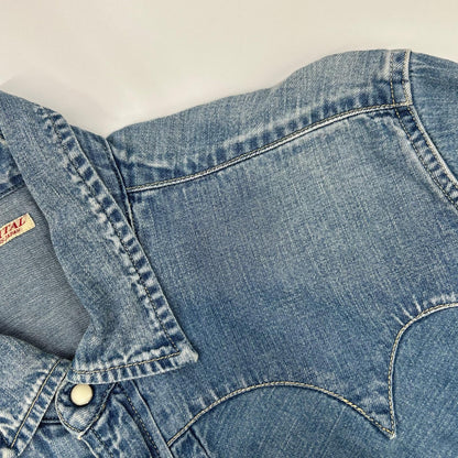 KAPITAL Western Denim Shirt Indigo Size XL