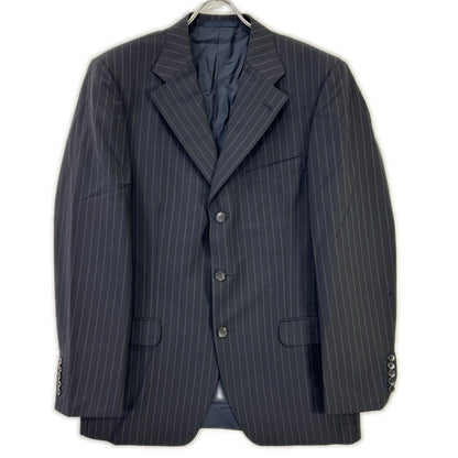 GUCCI Striped 3B Wool Blazer Black