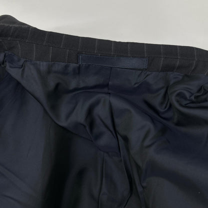 GUCCI Striped 3B Wool Blazer Black