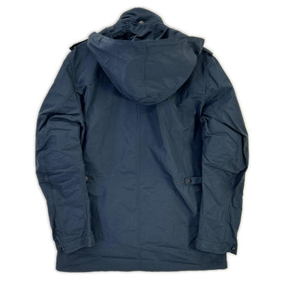 LANVIN Navy Nylon Military Jacket Size 48