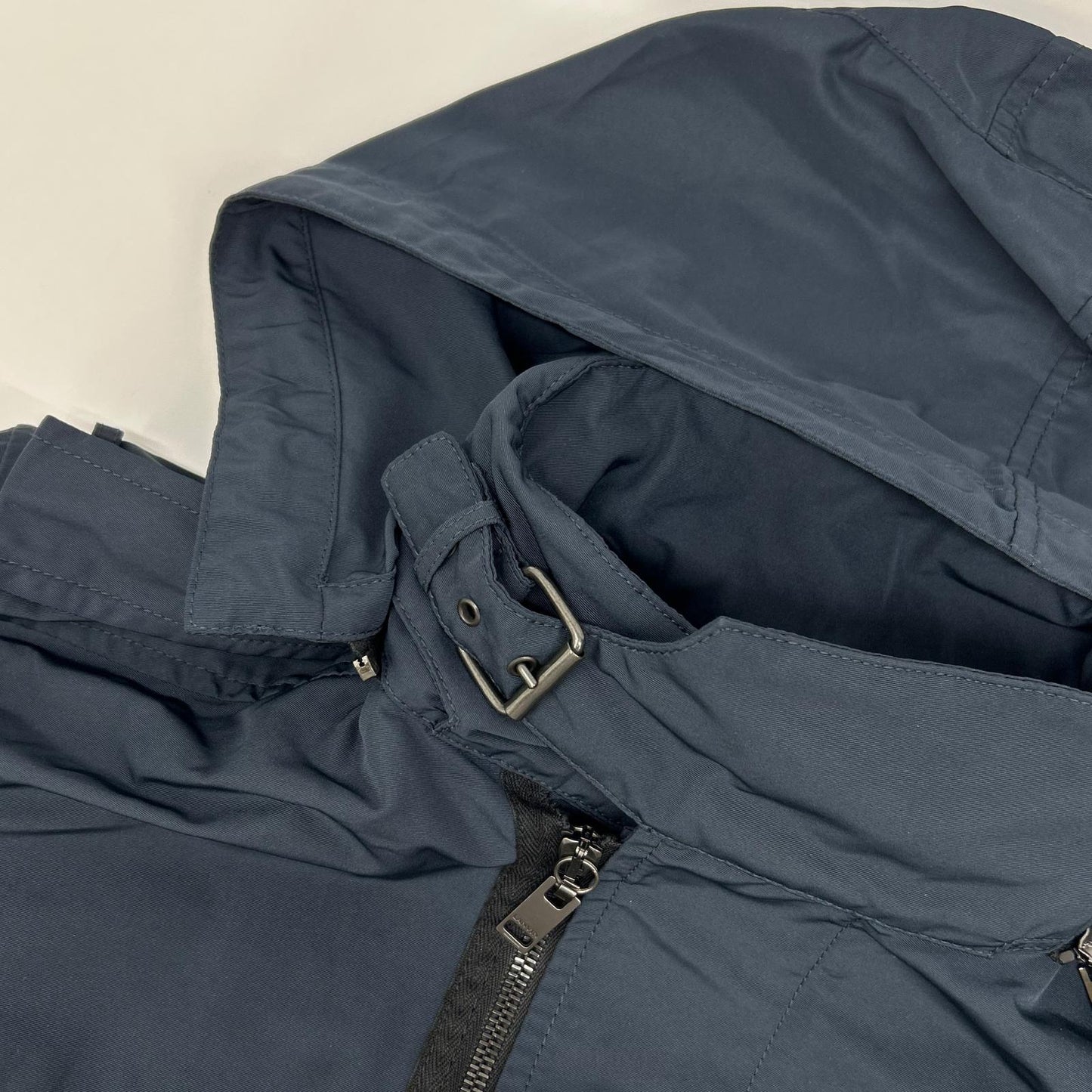 LANVIN Navy Nylon Military Jacket Size 48