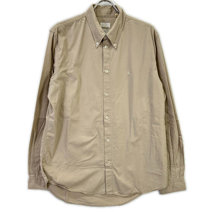 Helmut Lang Era Italian Cotton Shirt Beige Size 52