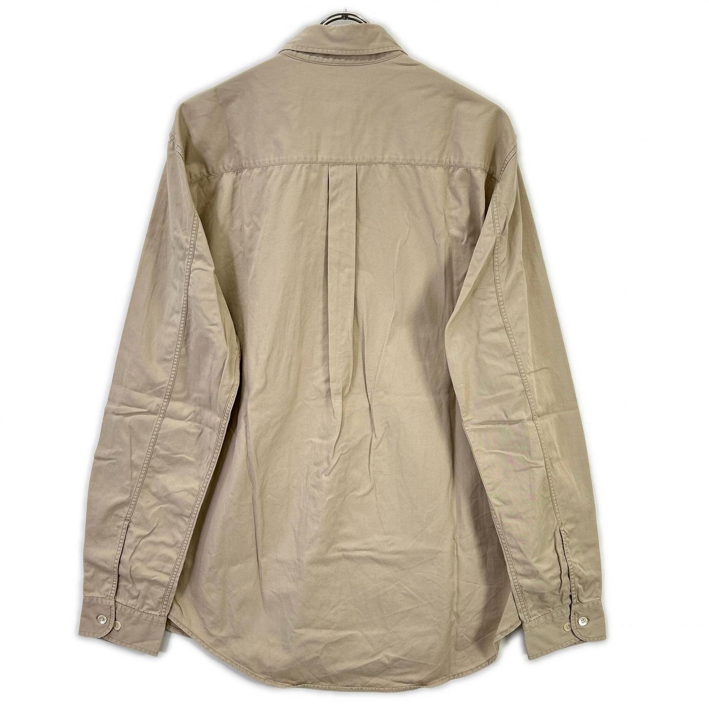Helmut Lang Era Italian Cotton Shirt Beige Size 52
