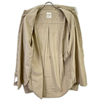 Helmut Lang Era Italian Cotton Shirt Beige Size 52