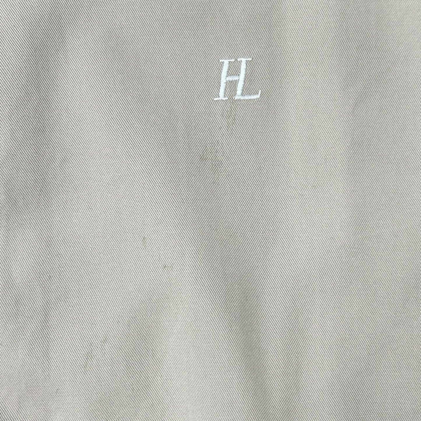 Helmut Lang Era Italian Cotton Shirt Beige Size 52