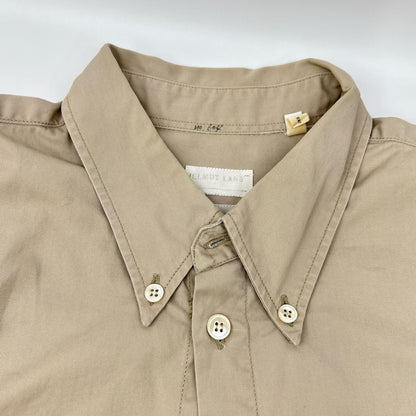 Helmut Lang Era Italian Cotton Shirt Beige Size 52