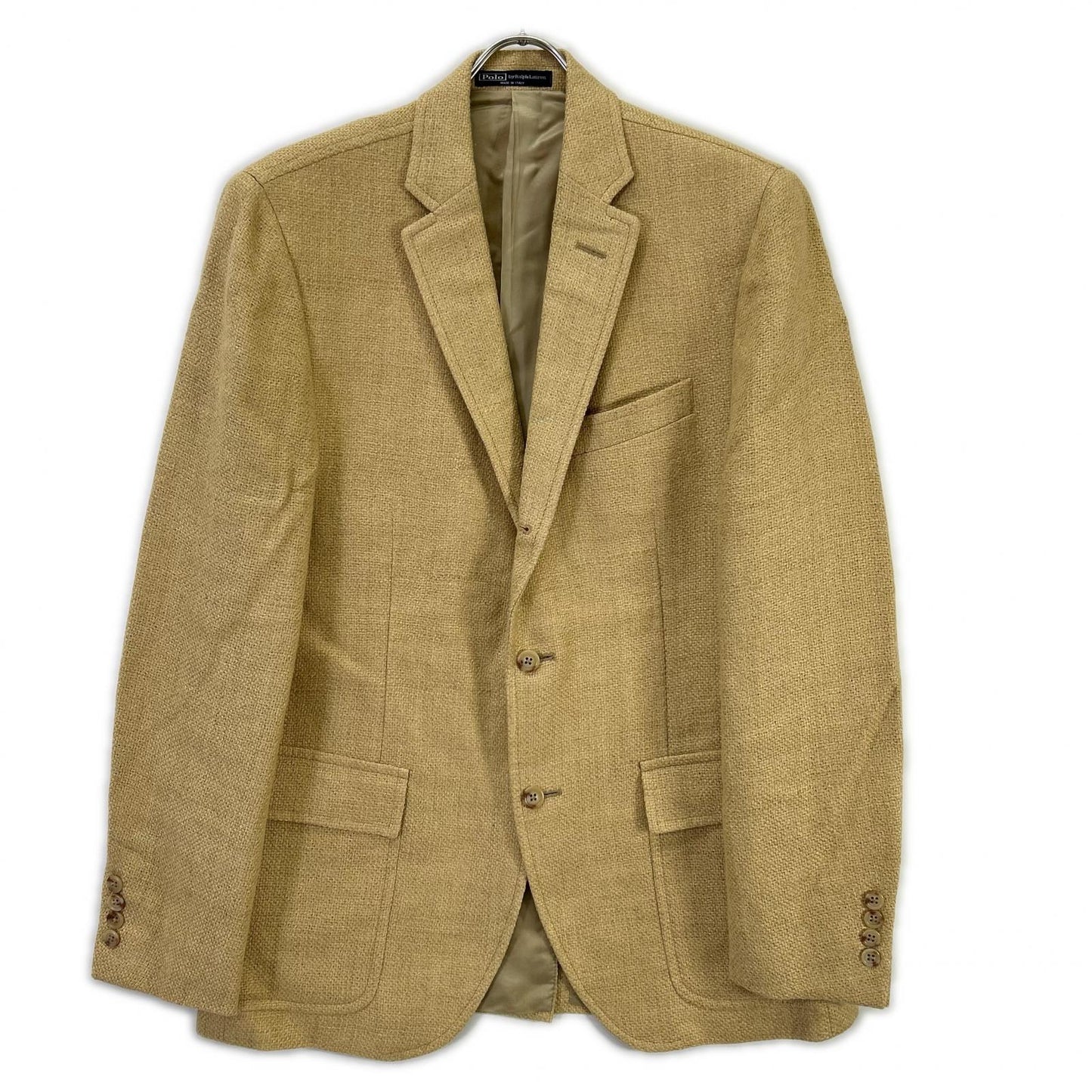 POLObyRalphLauren 90s Italian Linen 3-Button Jacket Size 42
