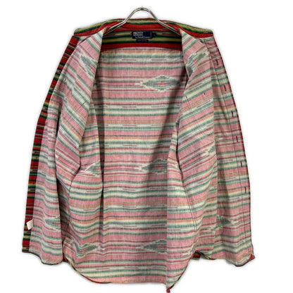 POLObyRalphLauren 90s Native Pattern Long Sleeve Polo Size L