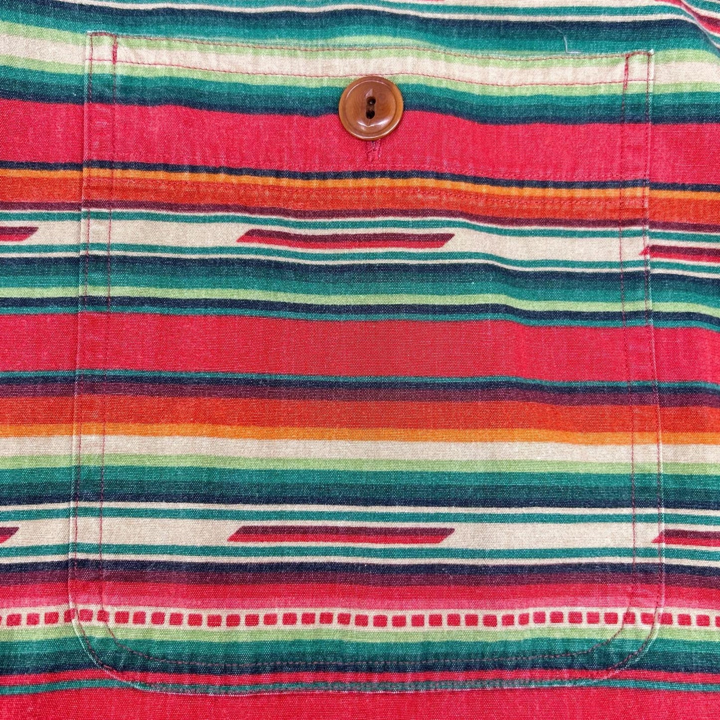 POLObyRalphLauren 90s Native Pattern Long Sleeve Polo Size L