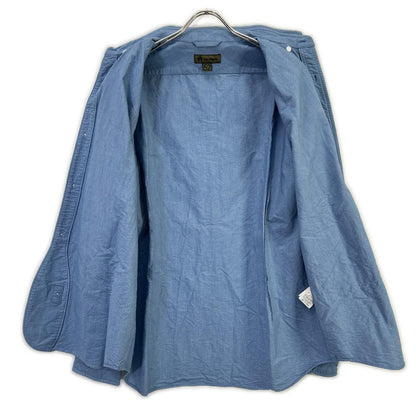 NIGEL CABOURN Blue Cotton Long Sleeve Shirt Size 52