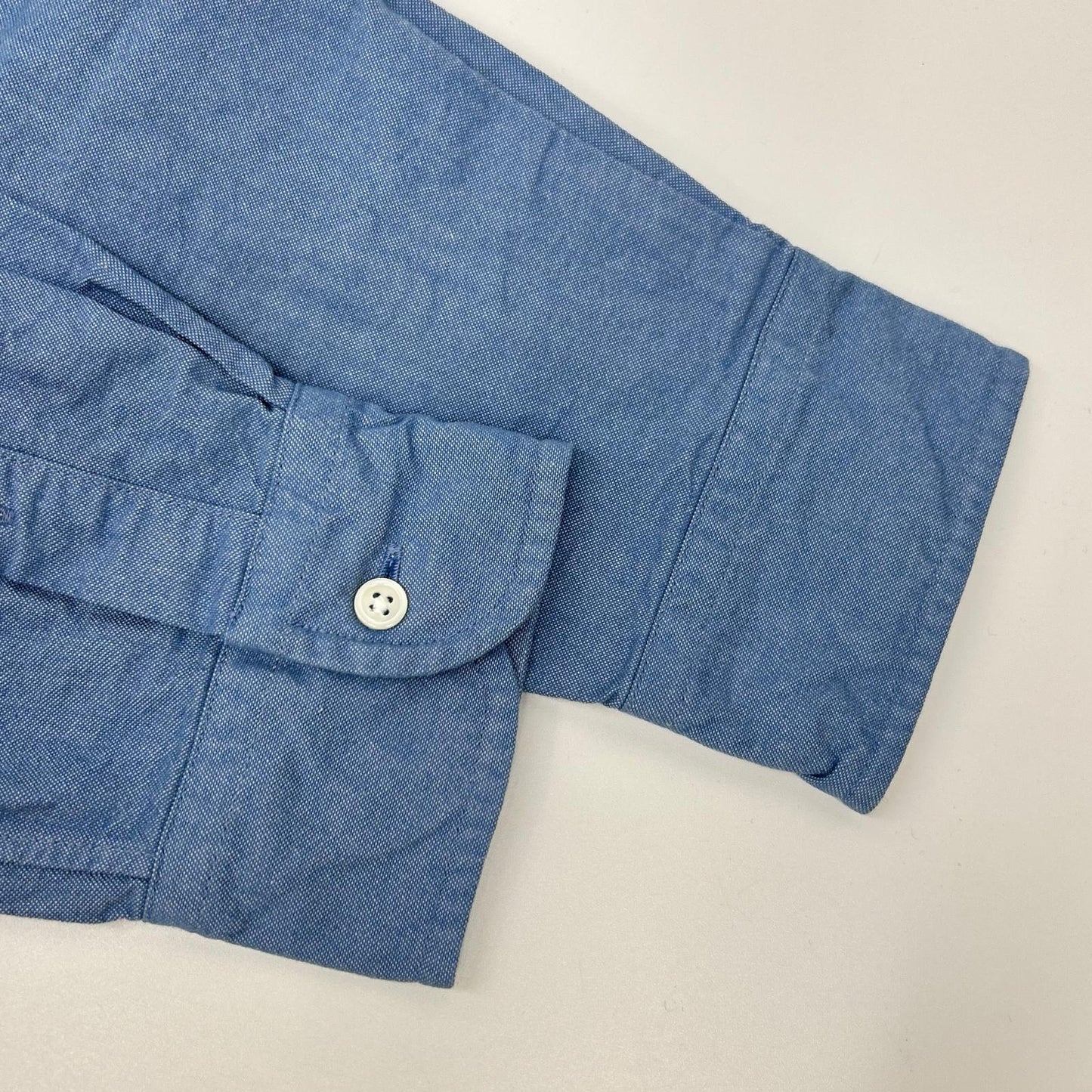 NIGEL CABOURN Blue Cotton Long Sleeve Shirt Size 52