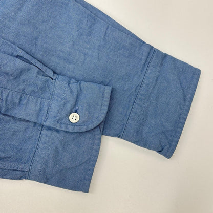 NIGEL CABOURN Blue Cotton Long Sleeve Shirt Size 52