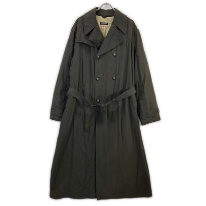 GIORGIOARMANI Khaki Check Lining Belted Trench Coat