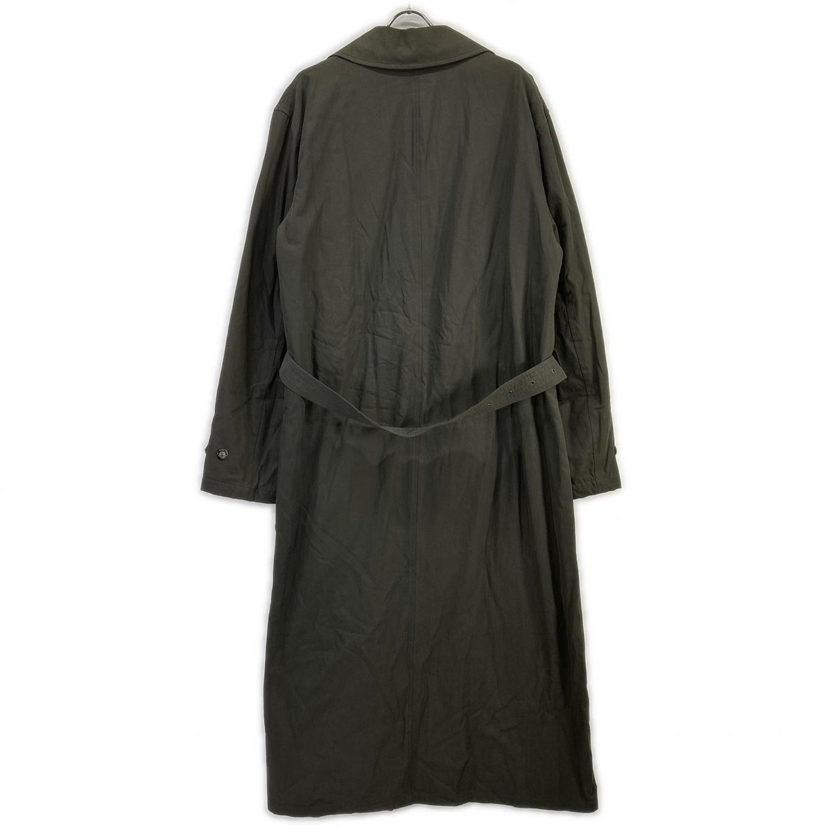 GIORGIOARMANI Khaki Check Lining Belted Trench Coat