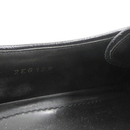 PRADA 15AW Leather Brushed Calfskin Sneakers Black Size 10