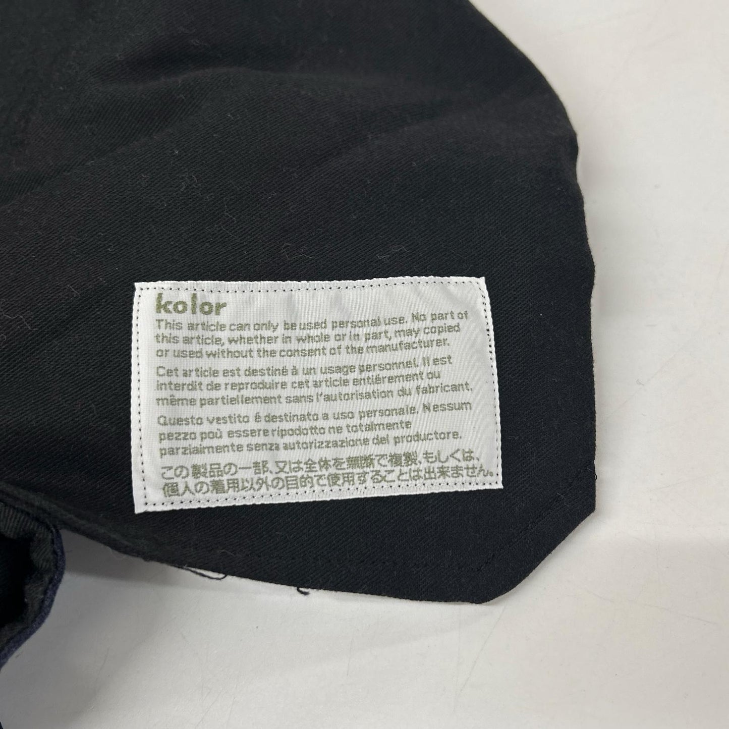 Kolor 19WCM-P14111 Navy High-Density Wool Gabardine Size 5