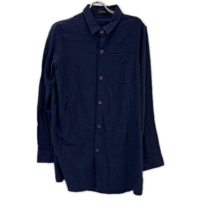 UNDER COVER 14AW Navy Cotton Nep Long Sleeve Shirt Size 4