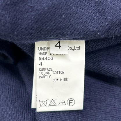 UNDER COVER 14AW Navy Cotton Nep Long Sleeve Shirt Size 4