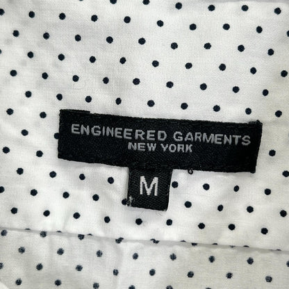Engineered Garments Dot Pattern Cotton Shirt White Size M