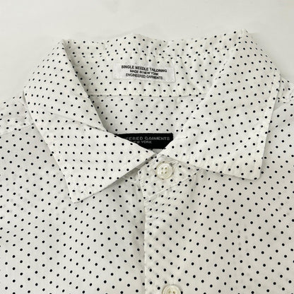 Engineered Garments Dot Pattern Cotton Shirt White Size M