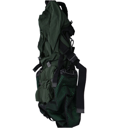 BOTTEGA VENETA Nylon Backpack Green/Black Size ONE SIZE