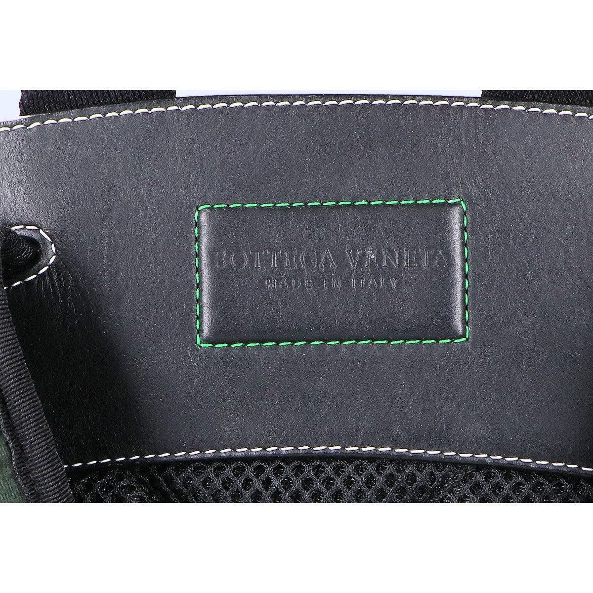 BOTTEGA VENETA Nylon Backpack Green/Black Size ONE SIZE