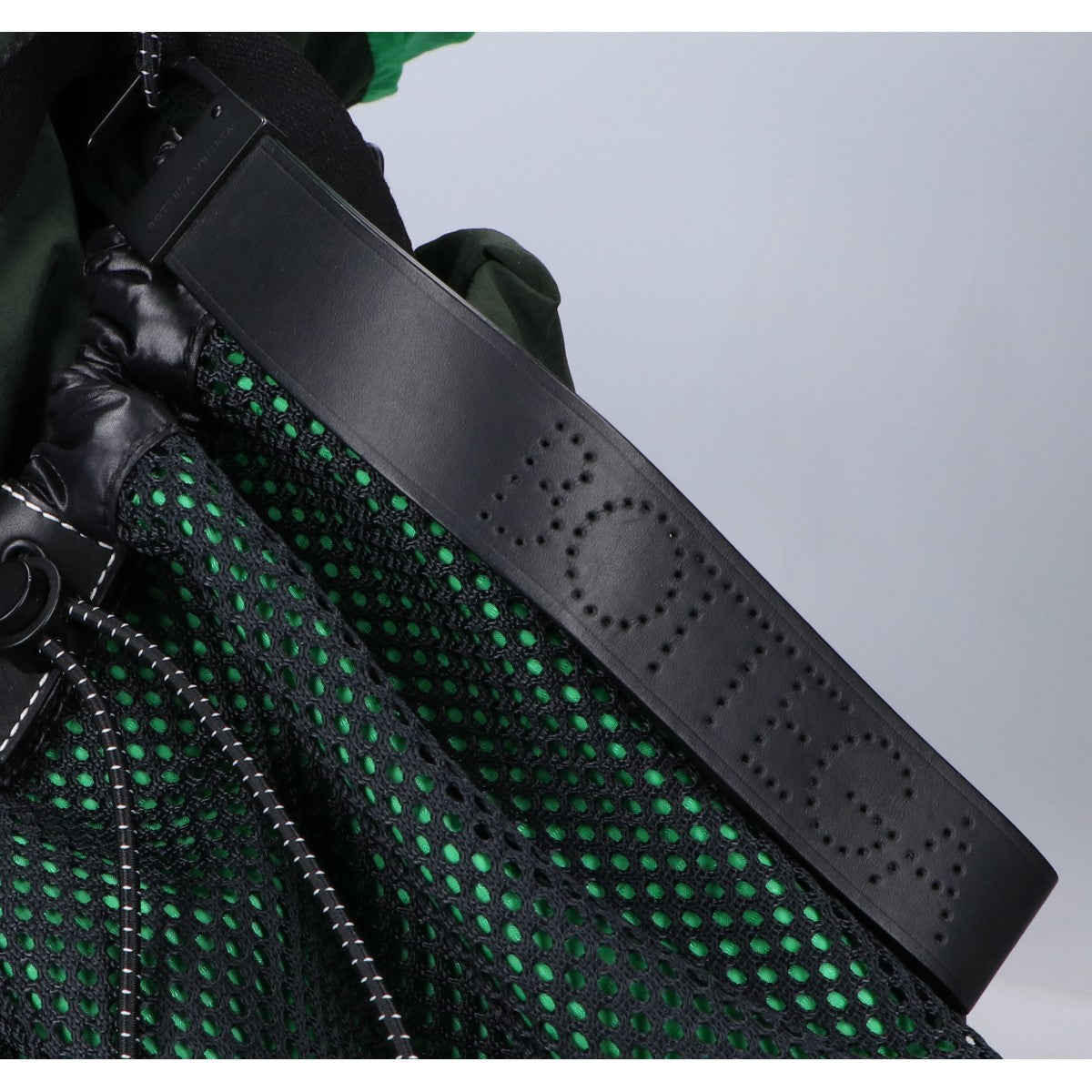 BOTTEGA VENETA Nylon Backpack Green/Black Size ONE SIZE