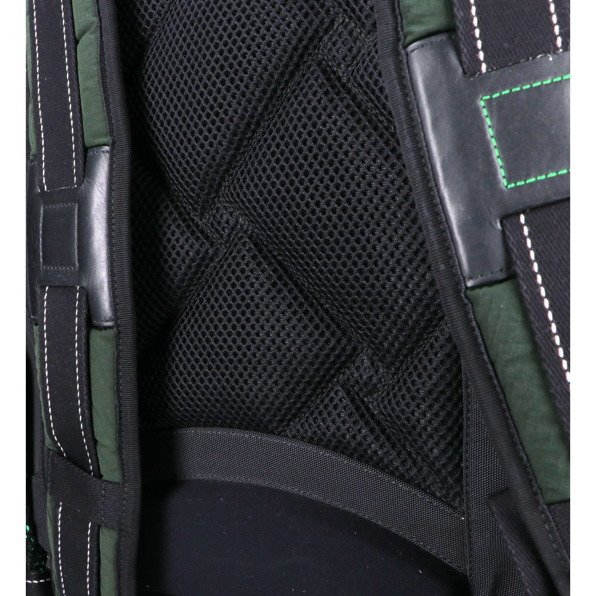 BOTTEGA VENETA Nylon Backpack Green/Black Size ONE SIZE